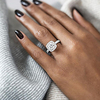 Engagement Ring Diamond Solitaire Rose Gold Gold Silver Silver Plated Gold Plated Love Ladies Bridal Blinging 1pc 6 7 8 / Women