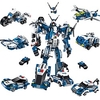 ENLIGHTEN Robot Building Blocks Military Blocks 577 pcs Robot Police City compatible Legoing New Design DIY Contemporary Classic Classic Timeless Plane Fighter Boys
