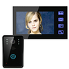 ENNIO 7 inch Video Door Phone Intercom System Doorbell Touch Button Remote Unlock Night Vision Security CCTV Camera 1000TVL Night Vision Real-time Surveillance Hands-free