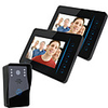 ENNIO 7 TFT 2.4G Wireless Video Door Phone Intercom Doorbell Home Security 1 Camera 420TVL CMOS 3.6mm 2 Monitor Hands-free Desktop Mount Wall Mounted LCD Display Monitor