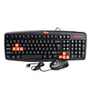 Ergonomic Comfort Keyboard and 100 DPI Optical Mouse Set