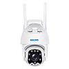ESCAM 1080P Full-color Night Vision IP Camera Outdoor Camera QF288 H.265X Pan/Tilt/8X Zoom AI Humanoid Detection Cloud Storage Waterproof WiFi IP Camera Onvif Two Way Audio Cam