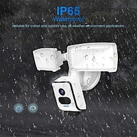 ESCAM QF612 garden light 3MP garage light PIR motion detection WIFI connection IP66 two-way voice H.265 smart dual light source night vision floodlight camera miniinthebox