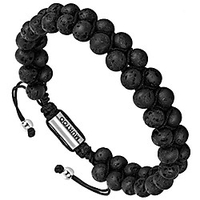 essential oil bracelet adjustable,  mens beads bracelet lava rock stone bracelet perfume diffuser bracelet,  7-9 inches (yellow)