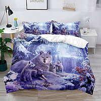 Ethnic Animal wolf starry Sky Duvet Cover Set Twin Full Queen King size 2/3 Piece Bedding Set with 1 or 2 Pillowcase(Single Twin only 1pcs) miniinthebox