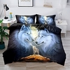 Ethnic Animal wolf starry Sky Duvet Cover Set Twin Full Queen King size 2/3 Piece Bedding Set with 1 or 2 Pillowcase(Single Twin only 1pcs) miniinthebox