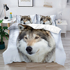 Ethnic Animal wolf starry Sky Duvet Cover Set Twin Full Queen King size 2/3 Piece Bedding Set with 1 or 2 Pillowcase(Single Twin only 1pcs) miniinthebox