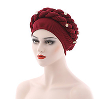 Ethnic Style Poly / Cotton Blend Headwear / Headpiece with Criss-Cross / Tiered / Crystals / Rhinestones 1 PC Party / Evening / Casual Headpiece miniinthebox