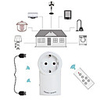 EU-1TX1RX Wireless Smart Home Device With Remote Control EU Standard Plug Power Outlet Light Switch Plug Socket
