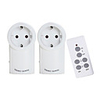 EU-1TX2RX Wireless Smart Remote Control Power Outlet Light Switch Plug Socket Power Outlet Socket EU Standard Plug With Remote Control