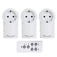 EU-1TX3RX Universal EU Socket Power Outlet RF 433mhz Wireless Remote Control Smart Socket Plug Compatible RM Pro For Indoor Home