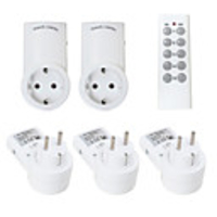 EU-1TX5RX High Quality EU Wireless Remote Control Power Outlet Light Switch Plug Socket Smart Home Remote Switcher Outlet Socket