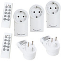 EU-2TX5RX Smart Plug Remote Control Wireless Socket Appliance Switch With Remote EU Standard 5 Socket 2 Remote