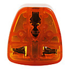 EU To All Standard Travel Adapter (10A-250V , Orange and Gray)