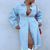 europe and the united states aliexpress amazon wish independent station waist long denim windbreaker jacket miniinthebox