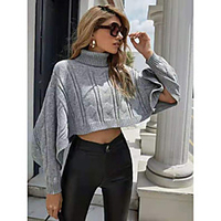 european and american amazon aliexpress foreign trade new turtleneck sweater women pullover knit sweater autumn cloak blouse women miniinthebox