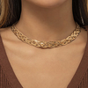 european and american cross-border jewelry retro winding creative flat snake bone chain necklace female punk woven hollow clavicle necklace miniinthebox
