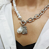 european and american cross-border necklaces temperament shaped pearl necklaces retro baroque alloy portrait square brand necklaces miniinthebox
