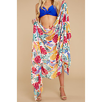 european and american foreign trade 2021 spring and summer new style swimsuit skirt chiffon shirt cardigan holiday blouse beach skirt 9404 miniinthebox