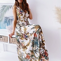 european and american foreign trade independent station wish amazon blast models 2021 summer new printed lace dress women miniinthebox