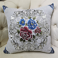 European Style Flower Retro Pillow Case Cover Living Room Bedroom Sofa Cushion Cover Modern Sample Room Cushion Cover