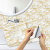 European-style Retro Gilt Spar Self-adhesive Tile Stickers Kitchen Stove Water And Oil Proof Stickers House DIY Renovation Wall Stickers miniinthebox
