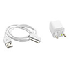 European Union USB and AC Charger and Data Cable for iPhone 4 and 4S (1000mA,  White)