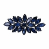 ever faith wedding corsage jewelry navy blue marquise austrian crystal booming flower brooch for women fashion miniinthebox