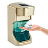 EXECART Automatic Foaming Soap Dispenser Hand-Free Touchless Soap Dispenser with Motion Sensor Waterproof for Kitchen Bathroom Office School Gold