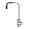 EXECART Single Handle High Arc Brushed Nickel 360 degree Swivel Kitchen Faucet Single Level Stainless Steel Kitchen Sink Faucets