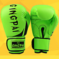 Exercise Gloves / Boxing Bag Gloves / Boxing Training Gloves For Boxing,  Leisure Sports,  Fitness,  Muay Thai Full Finger Gloves Waterproof,  Stretchy,  Protective PU(Polyurethane) Yellow / Red / Green