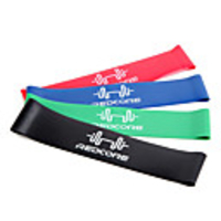 Exercise Resistance Bands 4 pcs Carry Bag 6.3(Approx.16cm) Diameter Sports Mixed Material Yoga Pilates Fitness Wearproof Lightweight Stability Explosive Power Training Neck Support Pain Relief For