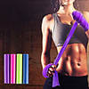 Exercise Resistance Bands Emulsion Extended Stretchy Thick Strength Training Physical Therapy Yoga Pilates Fitness For Home Office