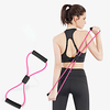 Exercise Resistance Bands Figure 8 Exercise Cord Sports TPE Yoga Exercise Fitness Portable Stretchy Durable Weight Loss Leg Shaping For Women
