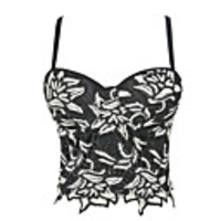 Exotic Dancewear Top Embroidery Women