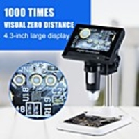 Experimental Maintenance Industrial Microscope HD 4.3-inch Built-in Screen Microscope 1000X Digital Electronic Magnifier