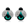 Exquisite Bee Diamond Studded Crystal Ear Rings