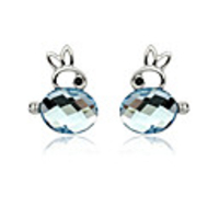 Exquisite Bunny Crystal Ear Studs