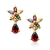 Exquisite Color Zircon Ear Studs