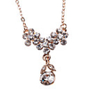 Exquisite Crystal Alloy Necklace(Golden)