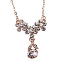 Exquisite Crystal Alloy Necklace(Golden)