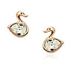 Exquisite Crystal Swan Ear Studs