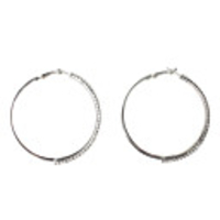 Exquisite Design Circle Rhinestone Fully-Jewelled Earring