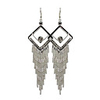 Exquisite Design Dangly Rhinestone Fully-Jewelled Earring