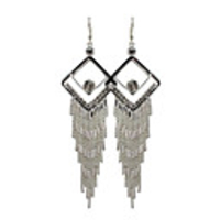 Exquisite Design Dangly Rhinestone Fully-Jewelled Earring