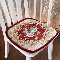 Exquisite Jacquard Solid Color European style Embossing Thicken Chair Cushion Home Office Seat Bar Dining Chair Seat Pads Garden Floor Cushion