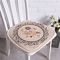 Exquisite Jacquard Solid Color European style Embossing Thicken Chair Cushion Home Office Seat Bar Dining Chair Seat Pads Garden Floor Cushion
