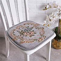 Exquisite Jacquard Solid Color European style Embossing Thicken Chair Cushion Home Office Seat Bar Dining Chair Seat Pads Garden Floor Cushion