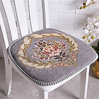 Exquisite Jacquard Solid Color European style Embossing Thicken Chair Cushion Home Office Seat Bar Dining Chair Seat Pads Garden Floor Cushion