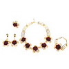 Exquisite Rose Shape Hollow Out Edge Jewelry Set